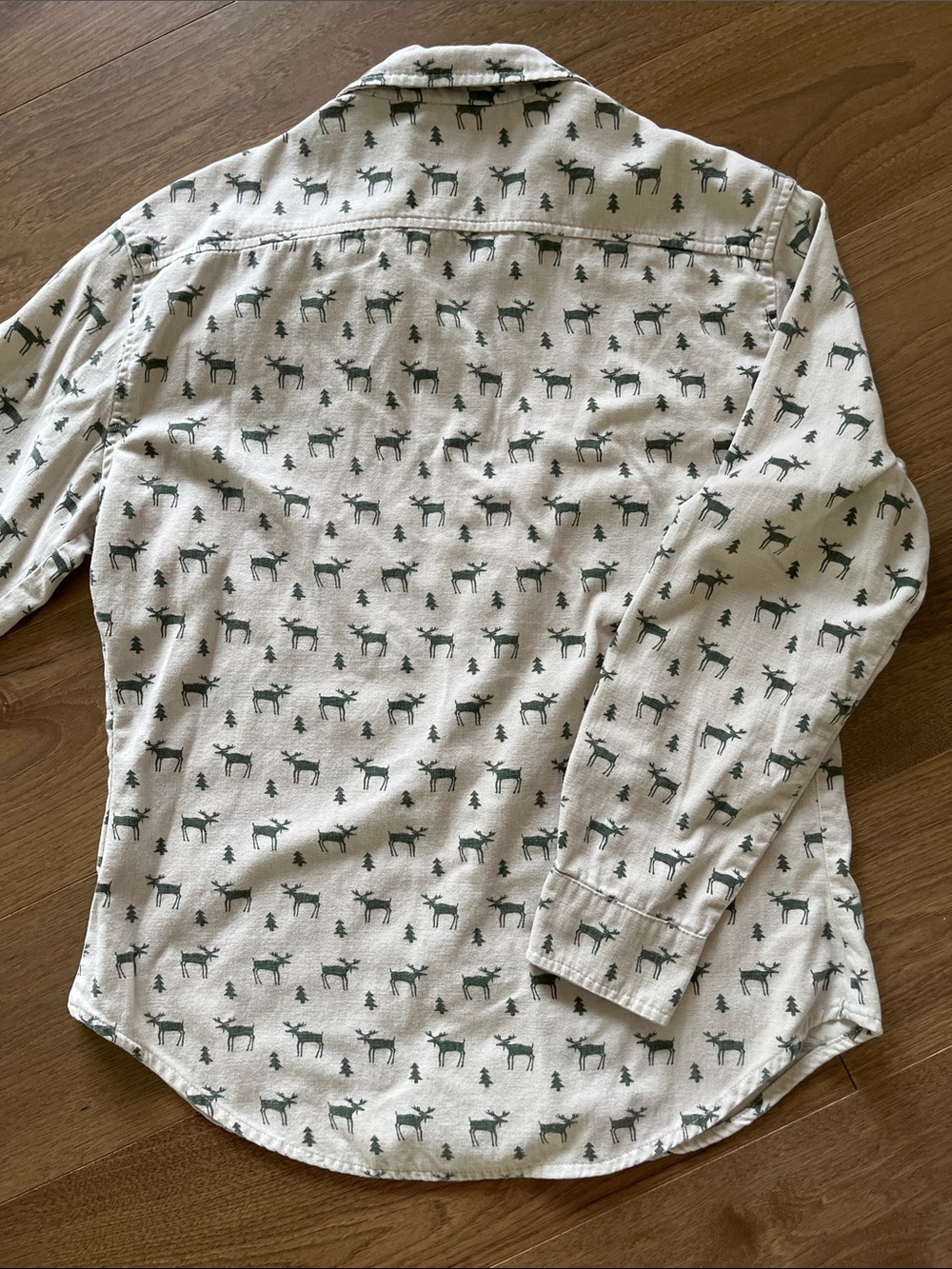 True Grit Vintage Pine Moose Soft Chamois Button-Down Size M NWOT - Picture 4 of 8
